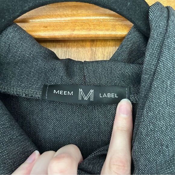 Meem Label Grey Pullover Hoodie Dress One Size - Picture 9 of 11